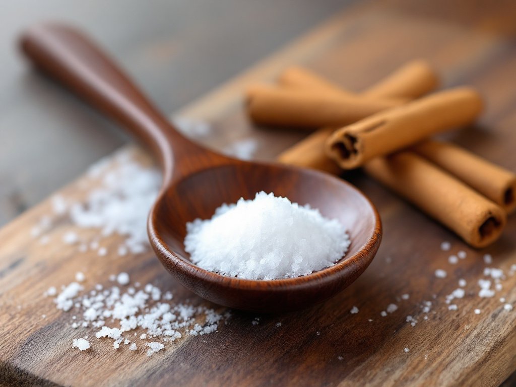 Gros sel et cannelle pour un rituel spirituel d'abondance.